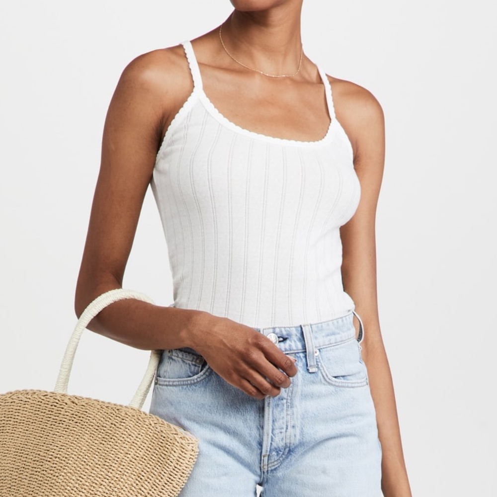 LESET Cream Camisole Top
